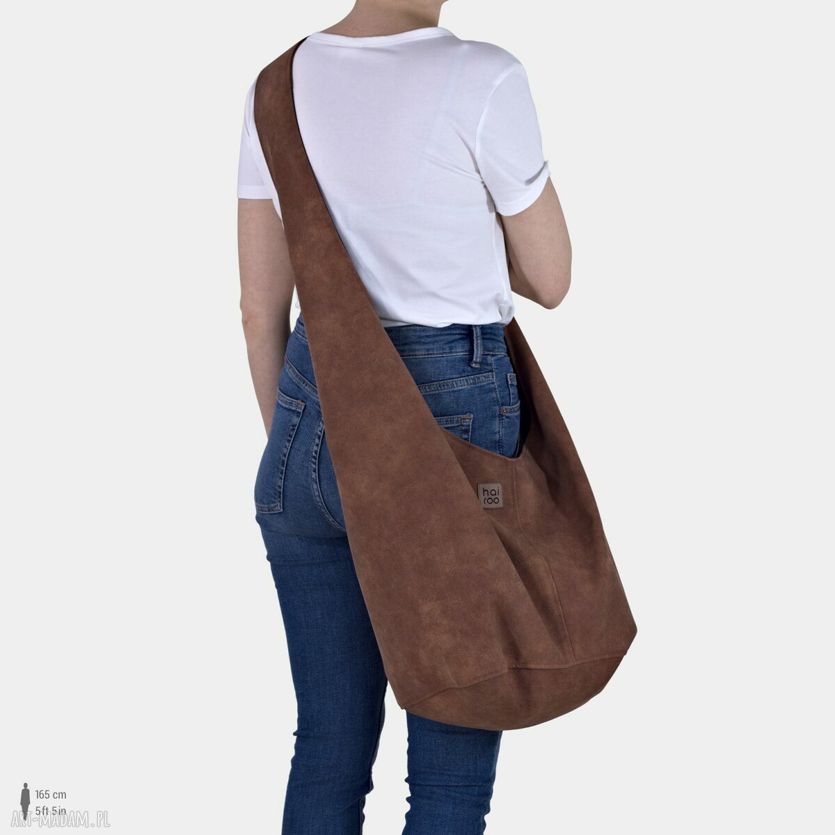 Ruda torba hobo boho Long Boogi Bag do noszenia przez ramię
