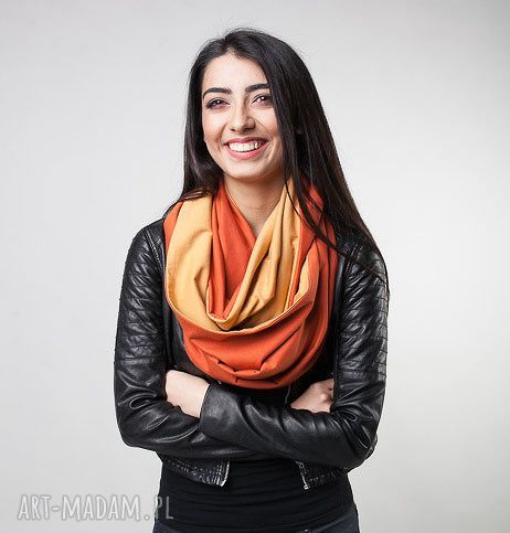 kominy: komin dwustronny rudo miodowy Handmade