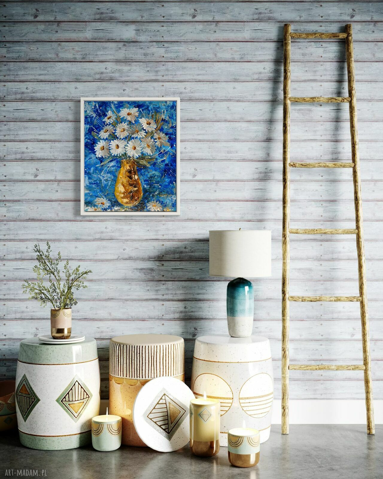 Rumianek - obraz giclee na płótnie