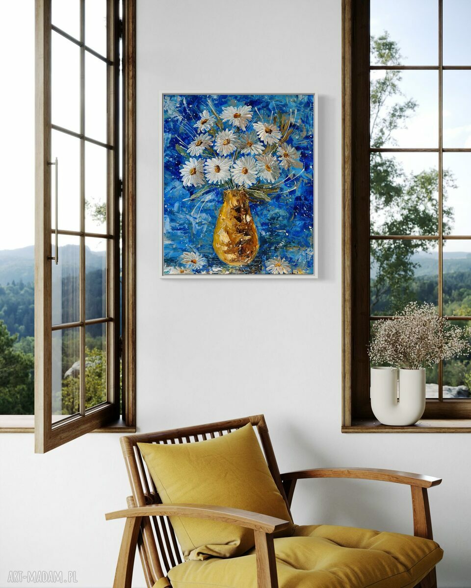 Rumianek - obraz giclee na płótnie