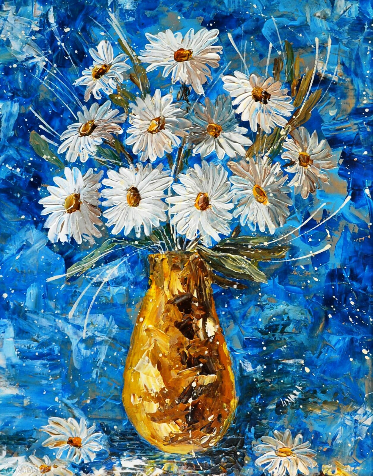 Rumianek - obraz giclee na płótnie