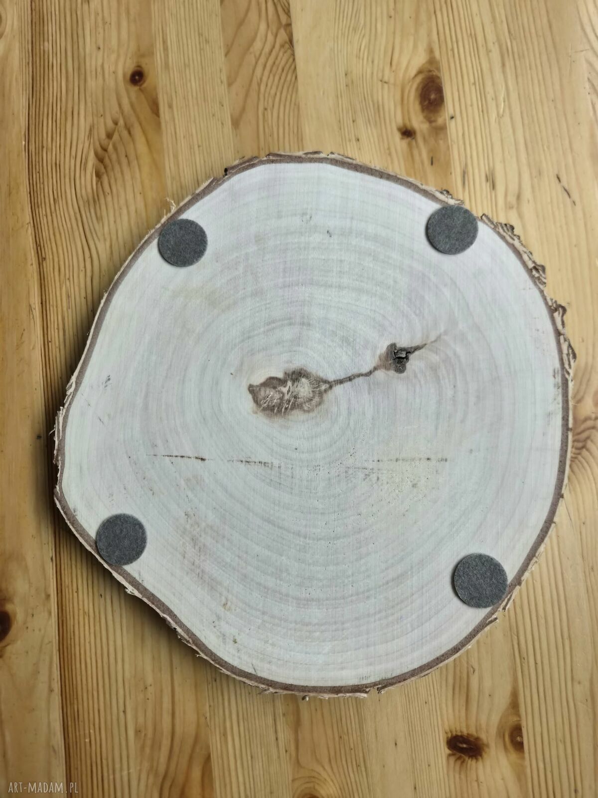 Rumianki - drewniana podstawka dekoracyjna z grafiką 30 cm