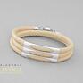 autorskie bransoletki bracelet in beige