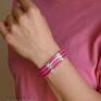 autorskie bransoletki bracelet in pink