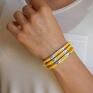 autorskie bransoletki bracelet in yellow