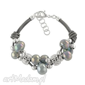 grapes bracelet - grey