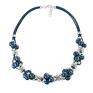 eleganckie bransoletki ceramika grapes bracelet - navy blue