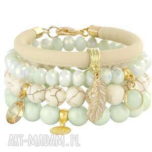 indian feather - pistachio & ivory