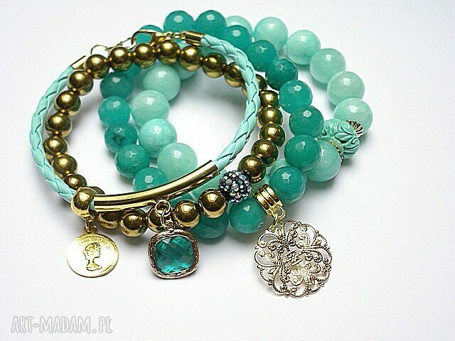 MINT AND GOLD SET Autorskie