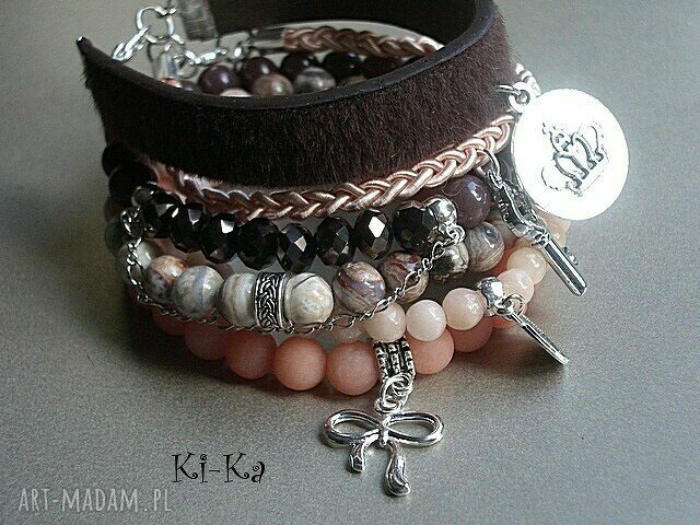 NUDE AND BROWN SET handmade