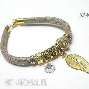 ki ka pracownia strap - taupe gold 25 05 15