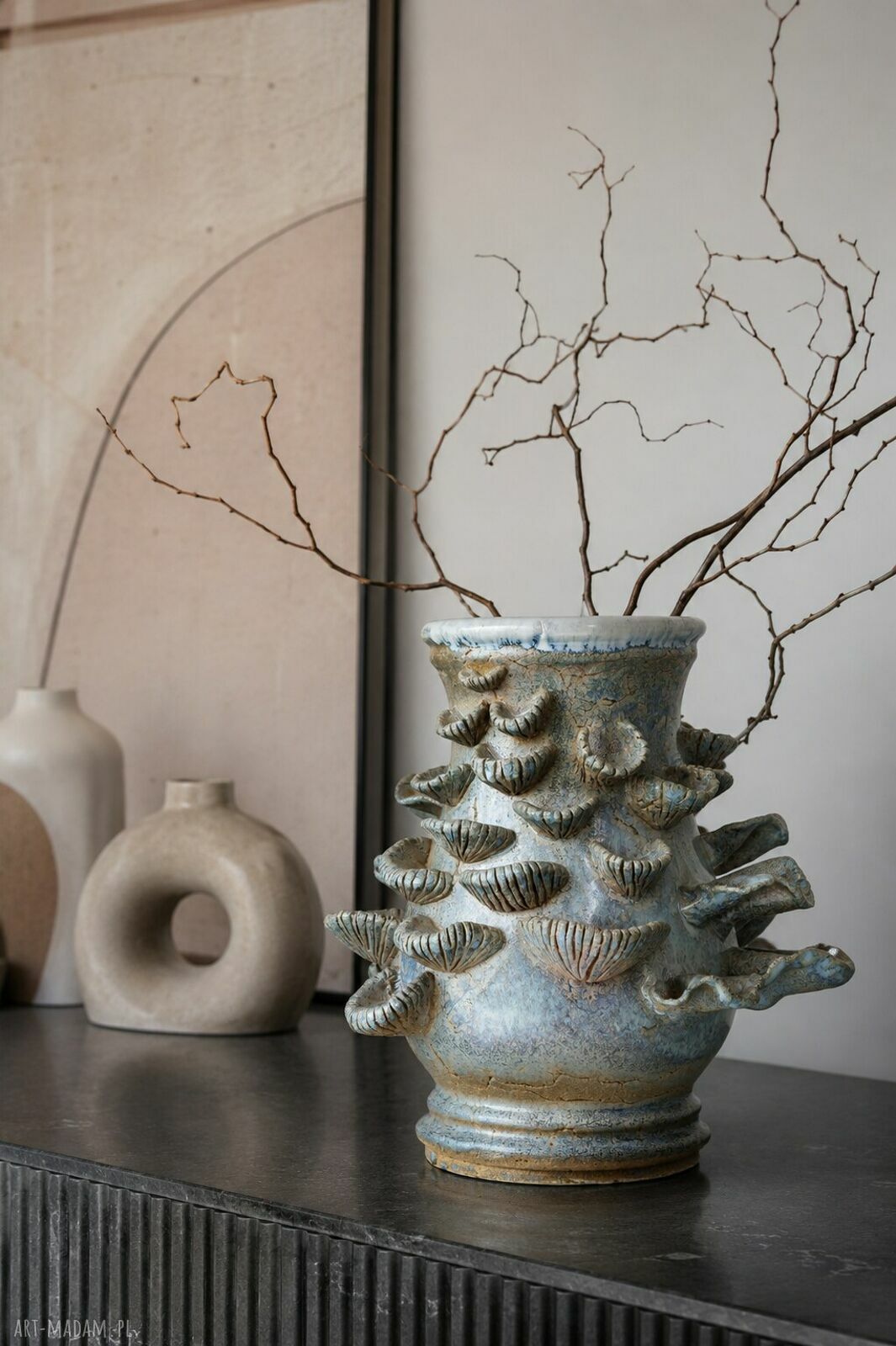 Rzeźba ceramiczna Symbioza form - handmade dekoracja