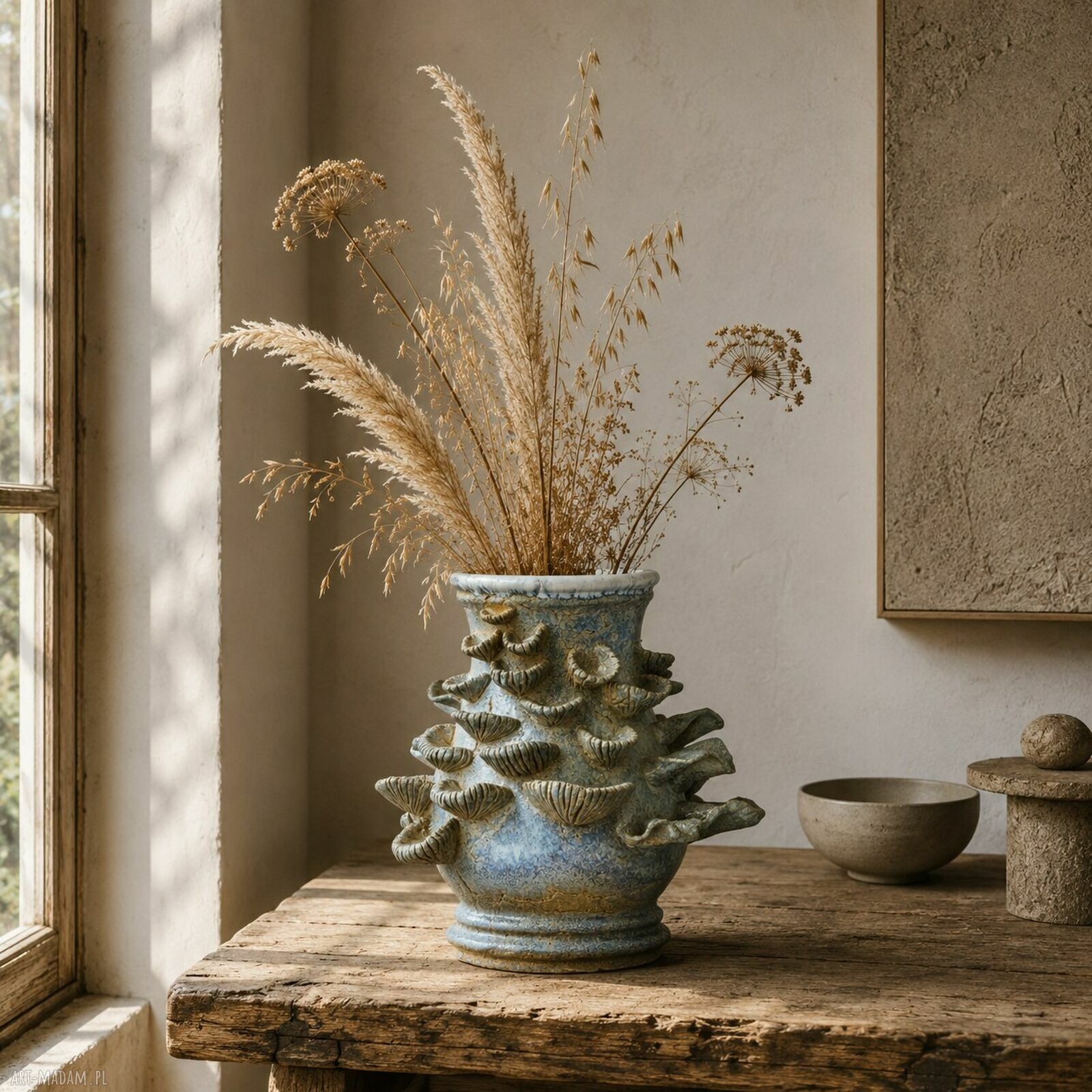 Rzeźba ceramiczna Symbioza form - handmade dekoracja
