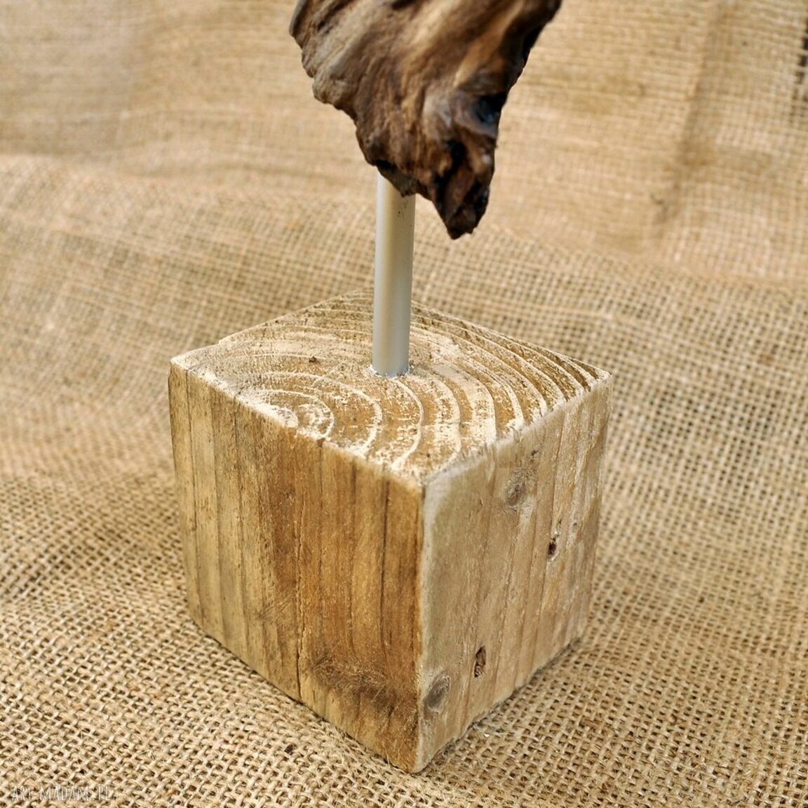 Rzeźba - dekoracja ze starego drewna (unikat) 34 cm
