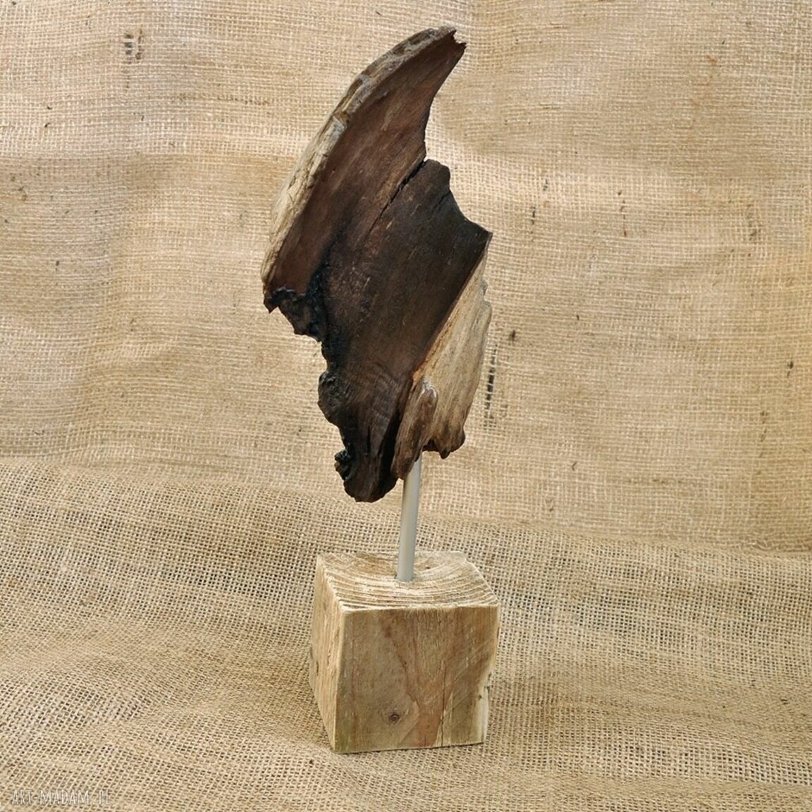 Rzeźba - dekoracja ze starego drewna (unikat) 34 cm