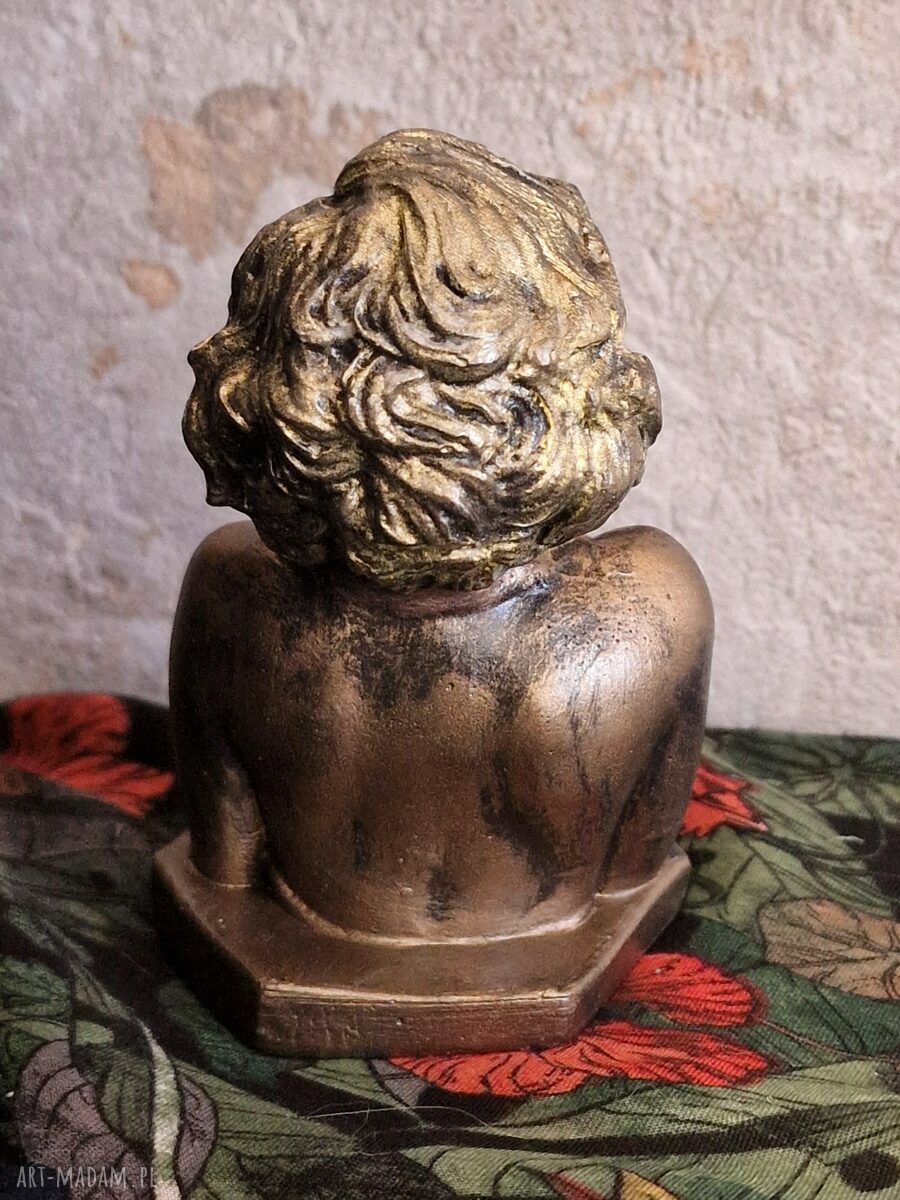 Rzeźba Marilyn w maseczce z gipsu - wys. 9,8 cm