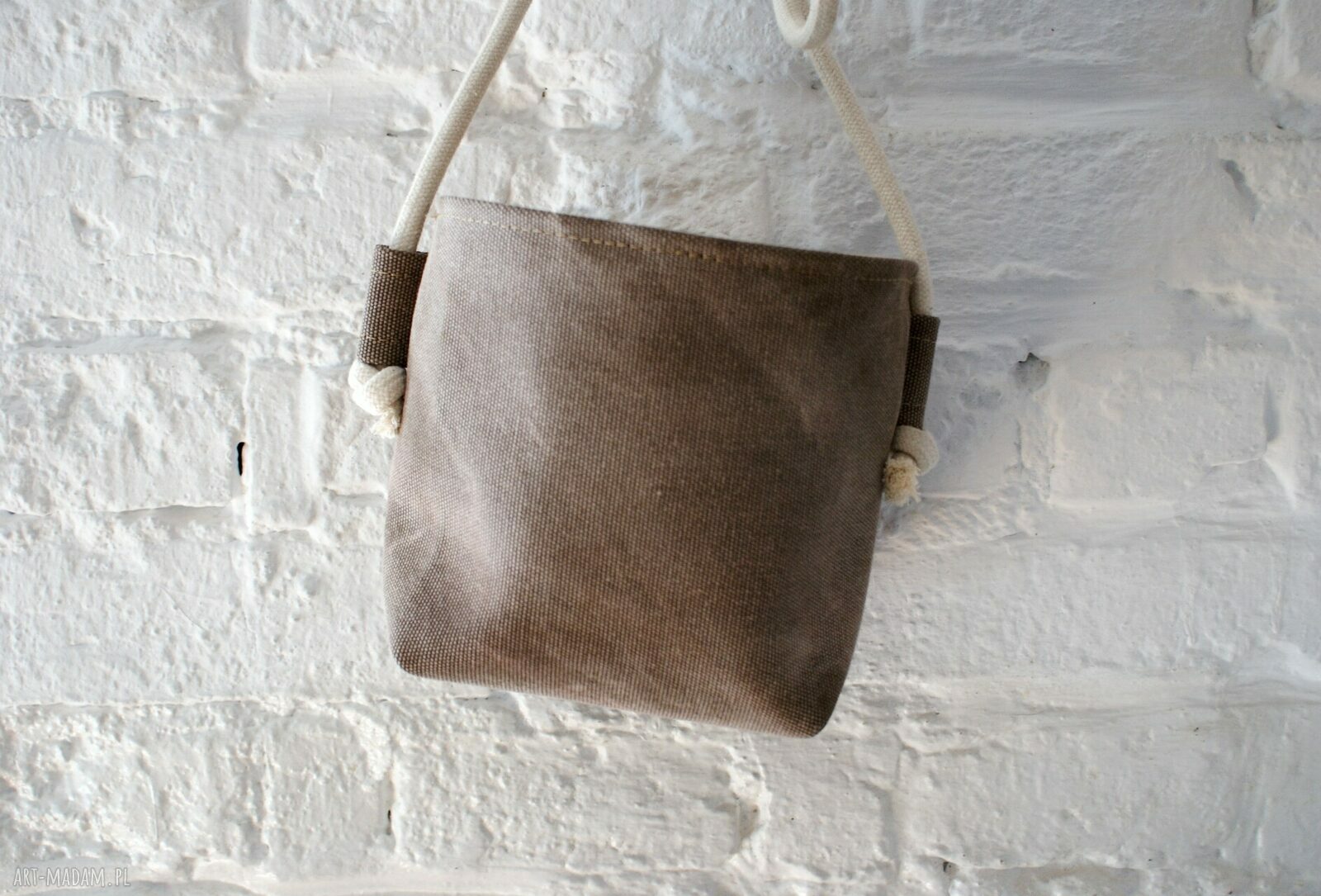 Safari basket mini len plecionka Hand Made