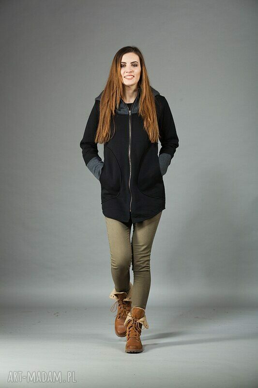 Bluza Saloni Long z kapturem