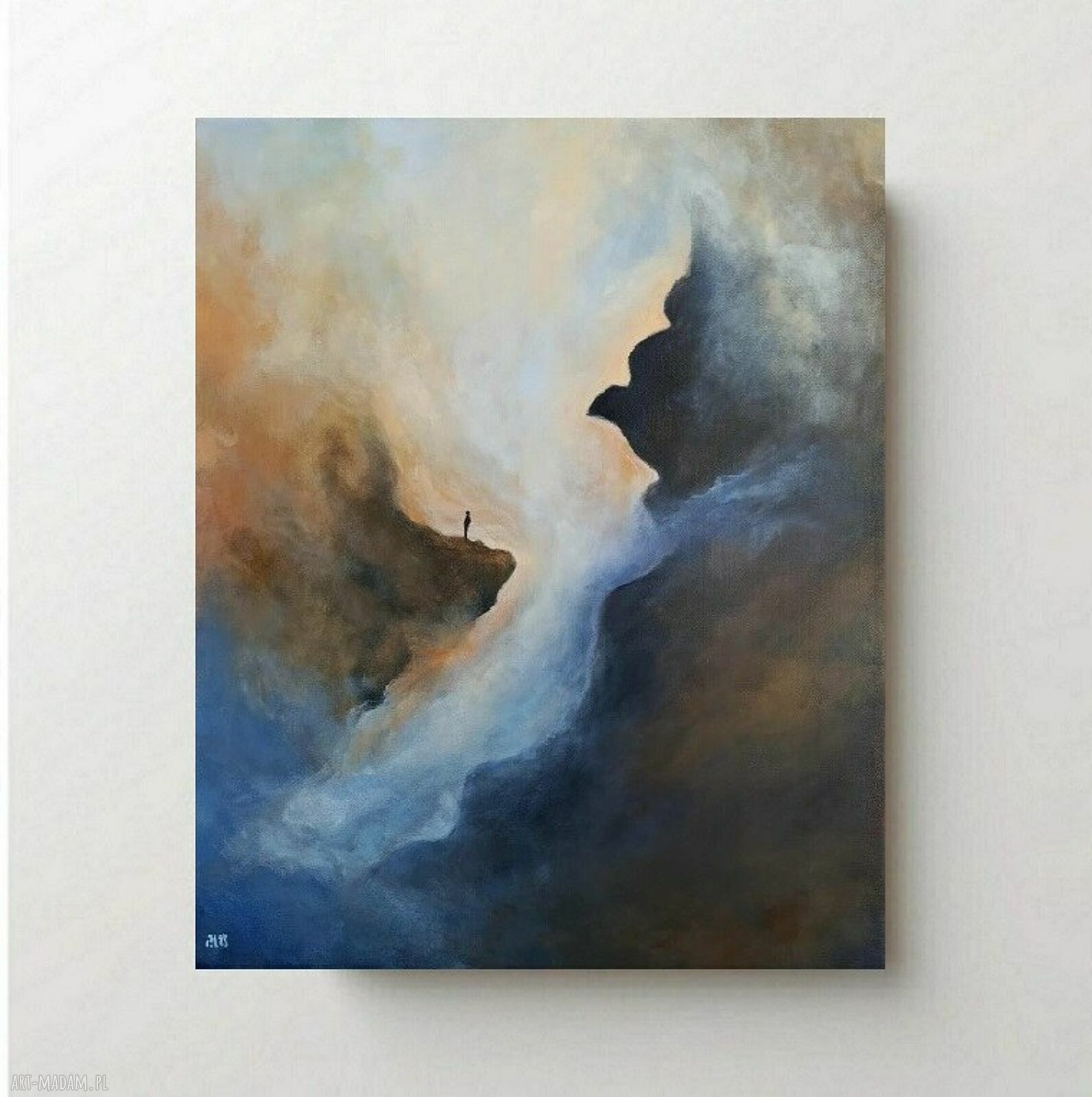 SAMOTNIK - obraz akrylowy 60 x 50 cm na płótnie
