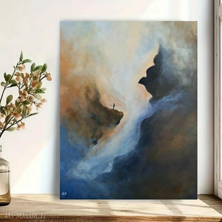 SAMOTNIK - obraz akrylowy 60 x 50 cm na płótnie