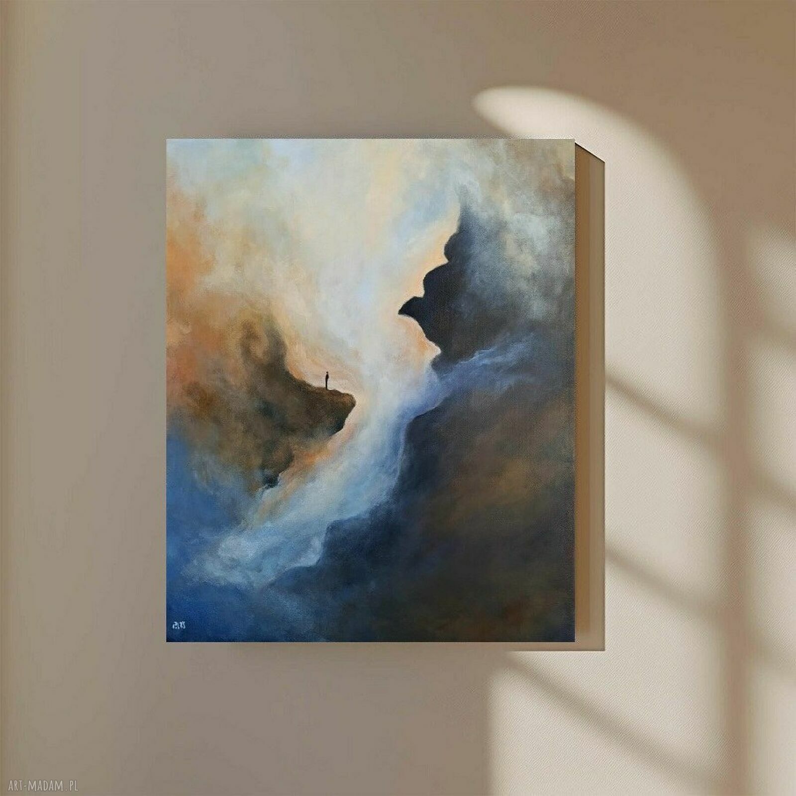 SAMOTNIK - obraz akrylowy 60 x 50 cm na płótnie