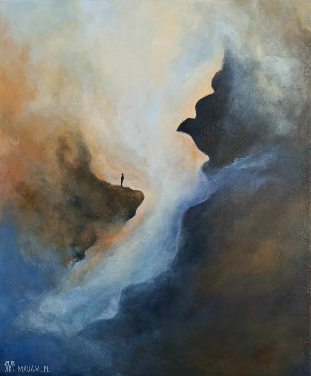 SAMOTNIK - obraz akrylowy 60 x 50 cm na płótnie