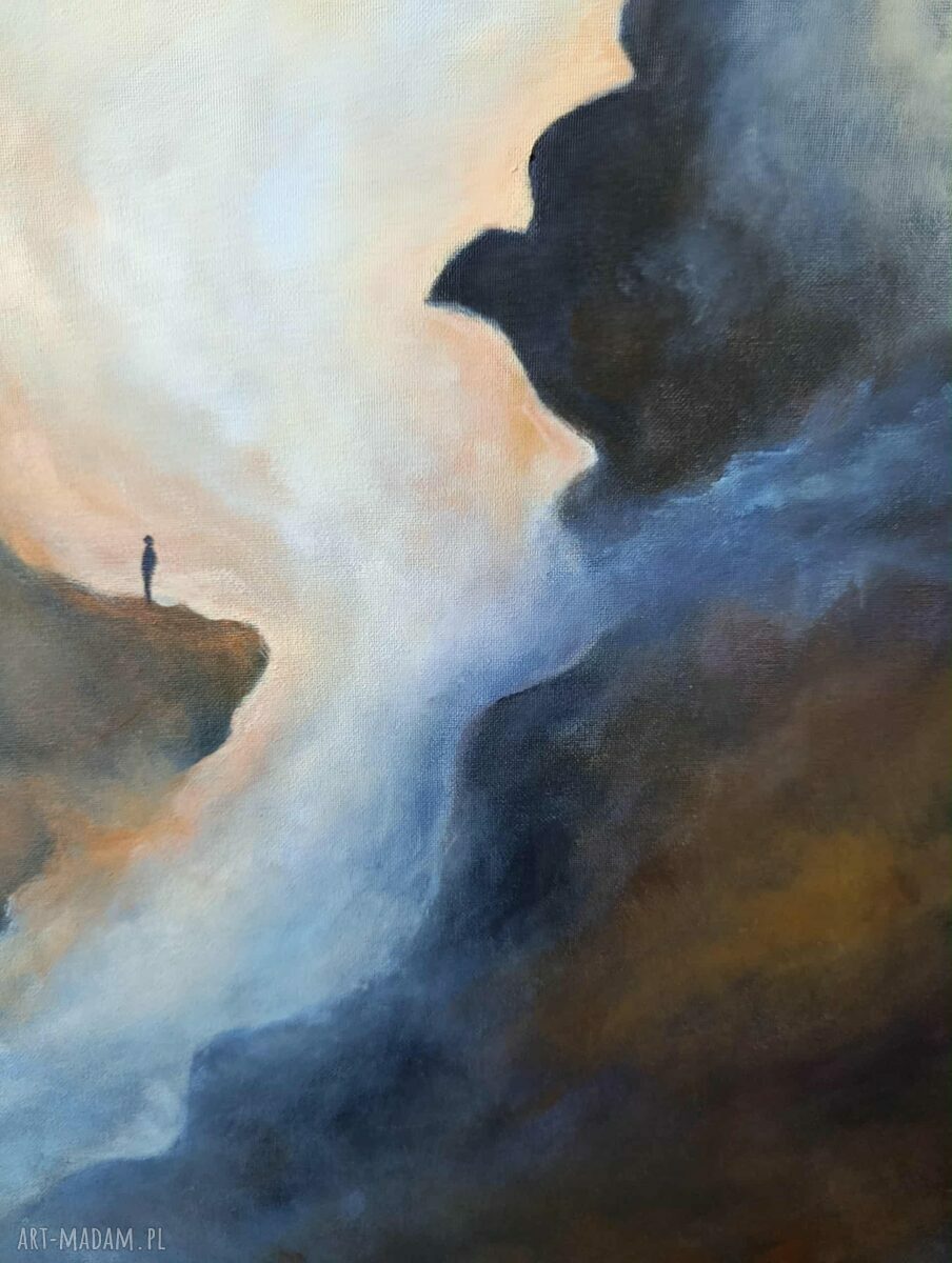 SAMOTNIK - obraz akrylowy 60 x 50 cm na płótnie