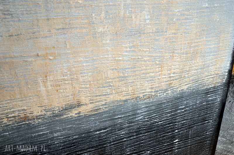 Sand dust - abstrakcja strukturalna: minimalistyczny obraz 70x100 ręcznie malowany