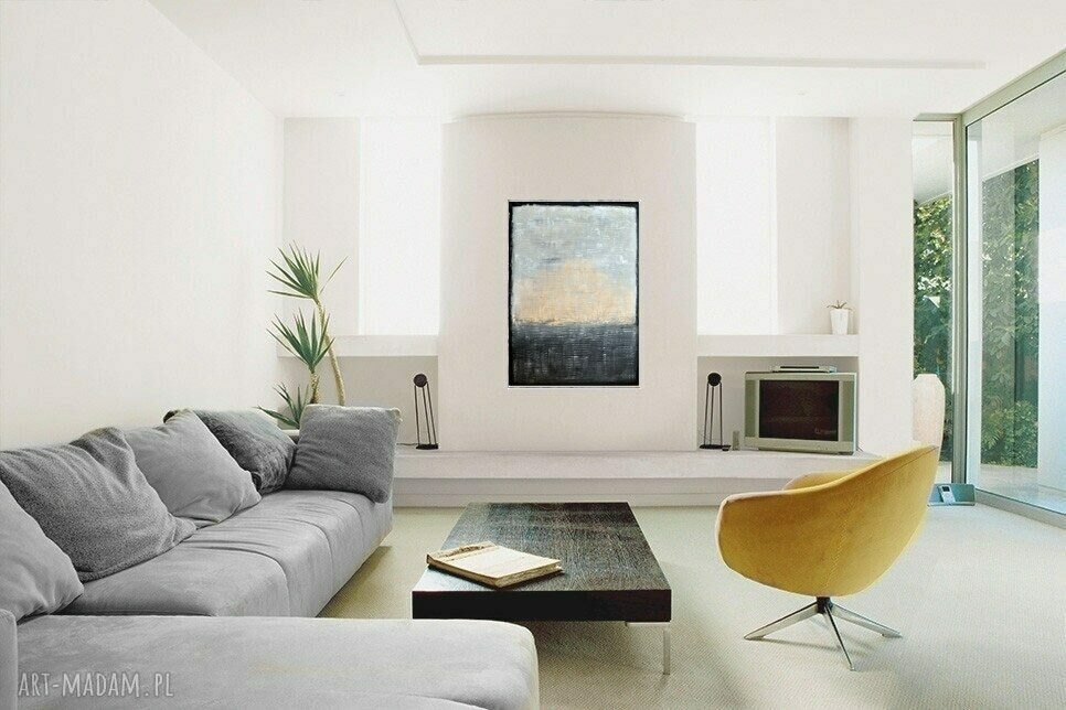 Sand dust - abstrakcja strukturalna: minimalistyczny obraz 70x100 ręcznie malowany