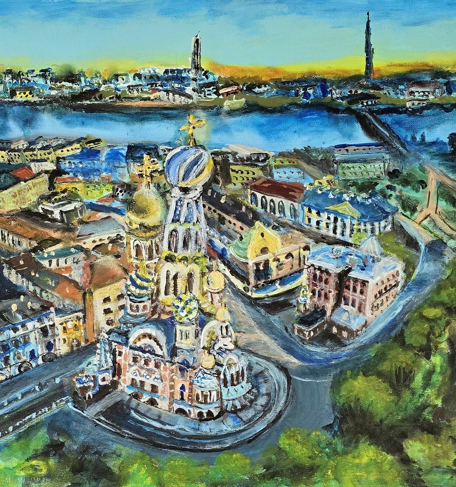 Sankt Petersburg - obraz akrylowy „Cerkiew na Krwi”, 50x60