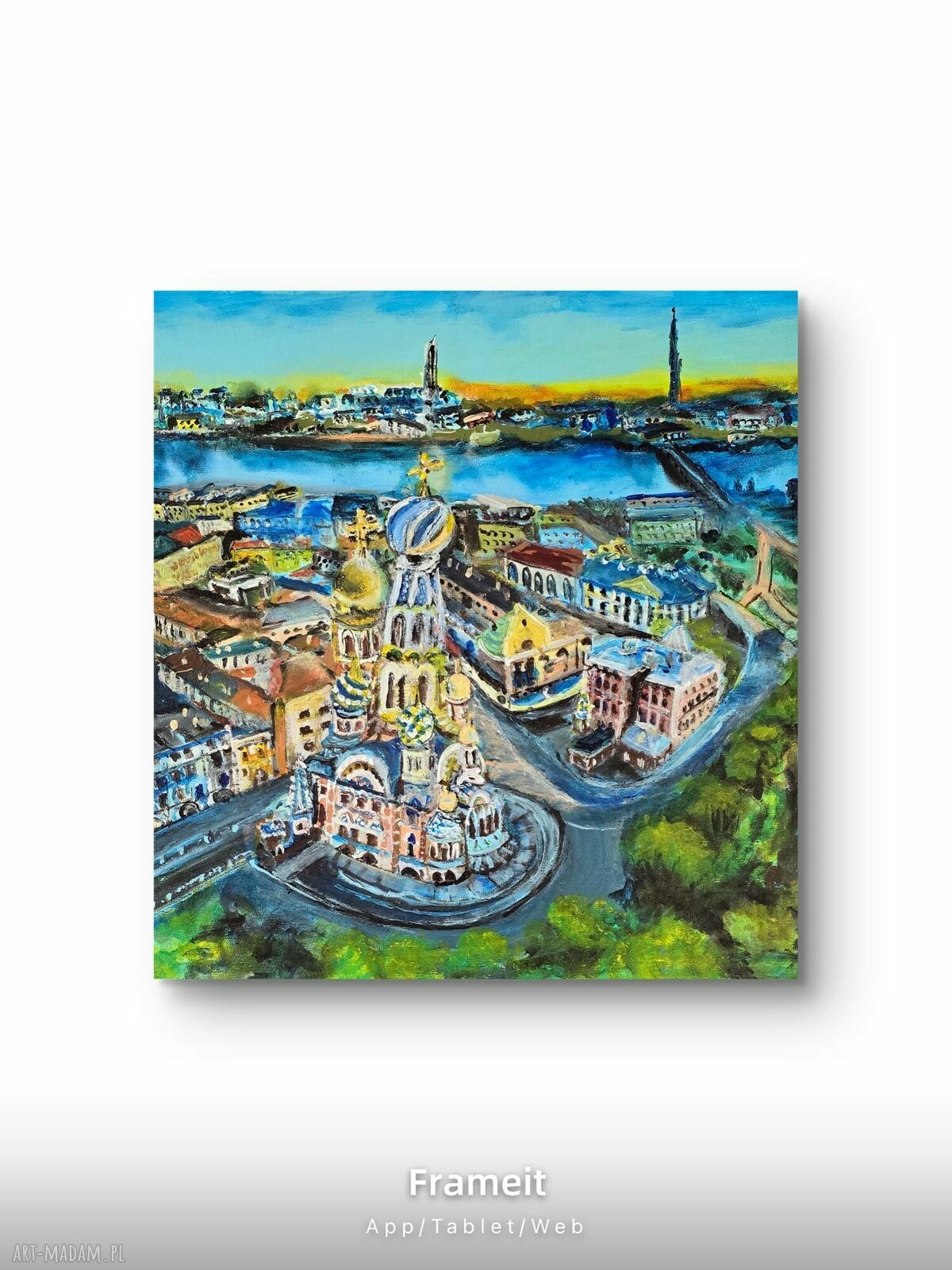 Sankt Petersburg - obraz akrylowy „Cerkiew na Krwi”, 50x60