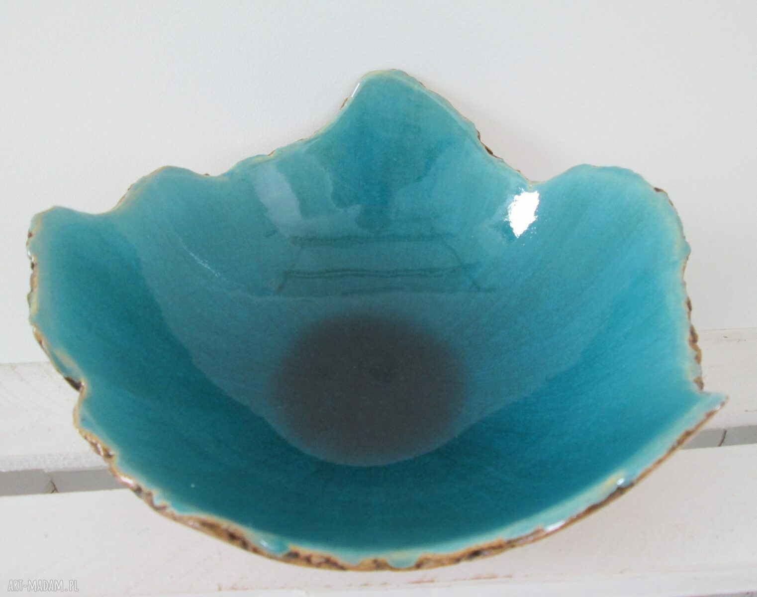 Sardynia - artystyczna miska ceramiczna w turkusie