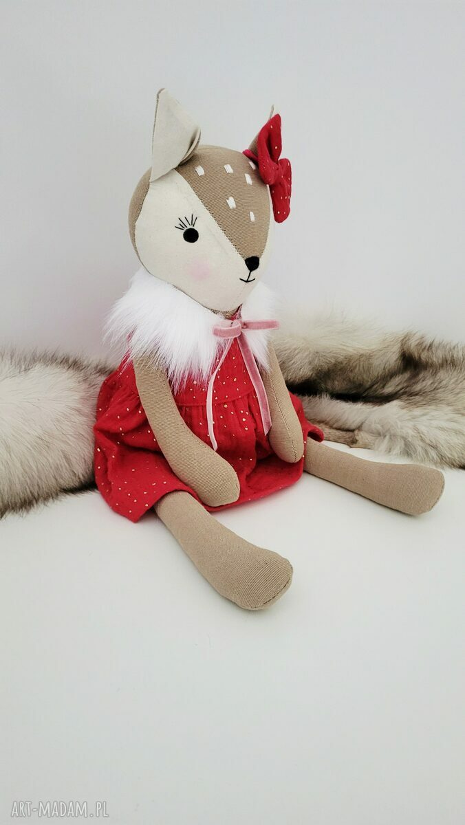 Sarenka 46 cm - ręcznie uszyta przytulanka z personalizacją
