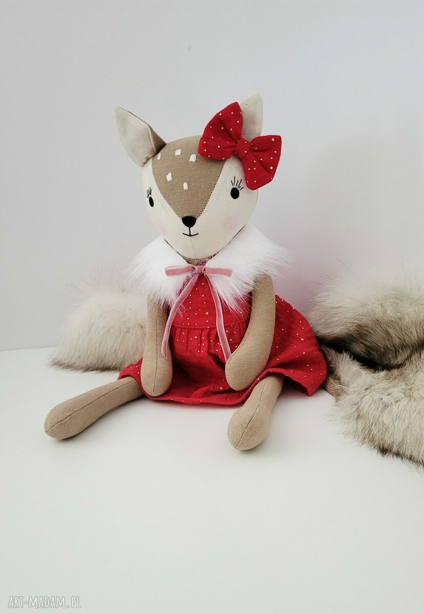 Sarenka 46 cm - ręcznie uszyta przytulanka z personalizacją