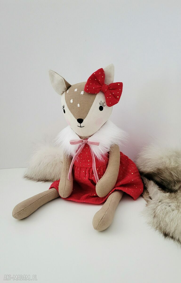 Sarenka 46 cm - ręcznie uszyta przytulanka z personalizacją