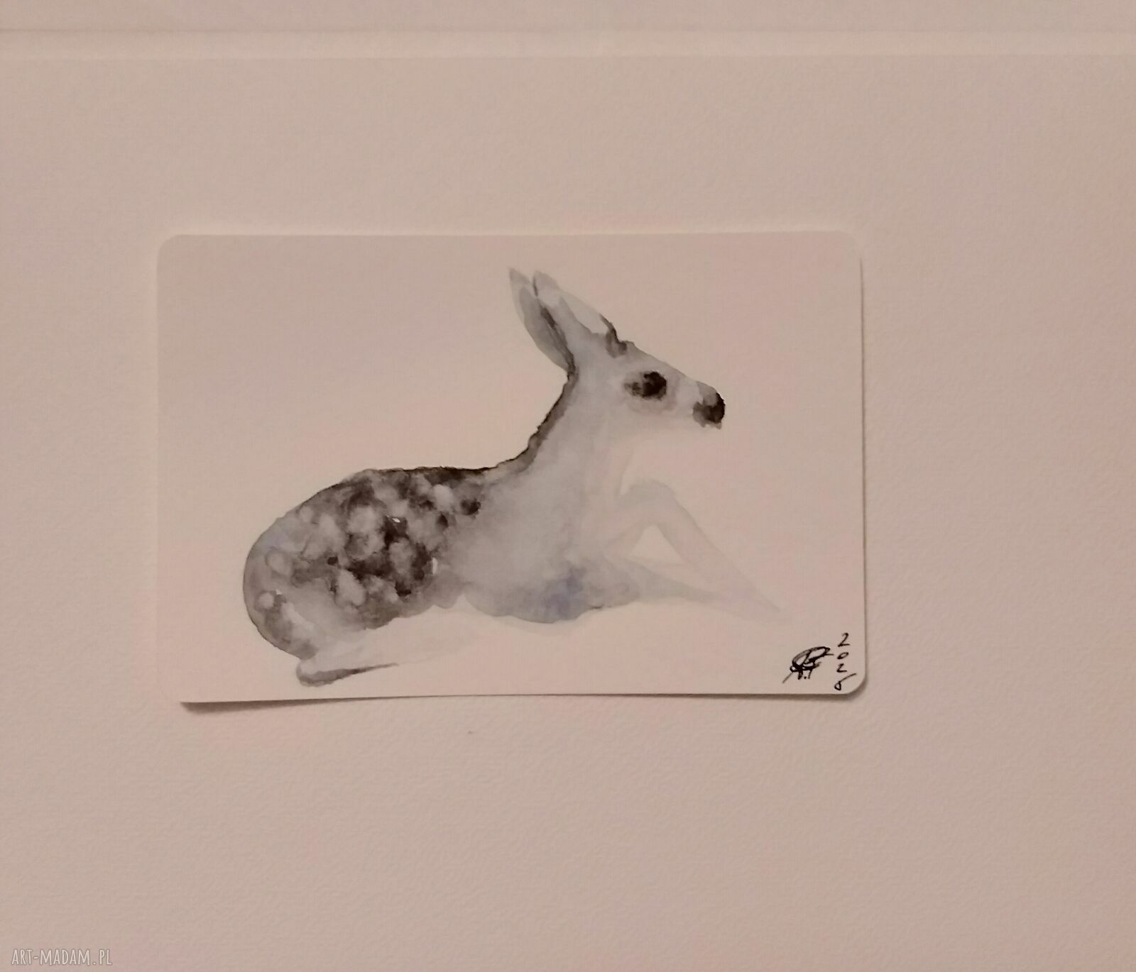 Sarenka. Akwarela - ręcznie malowany obraz 10x15 cm