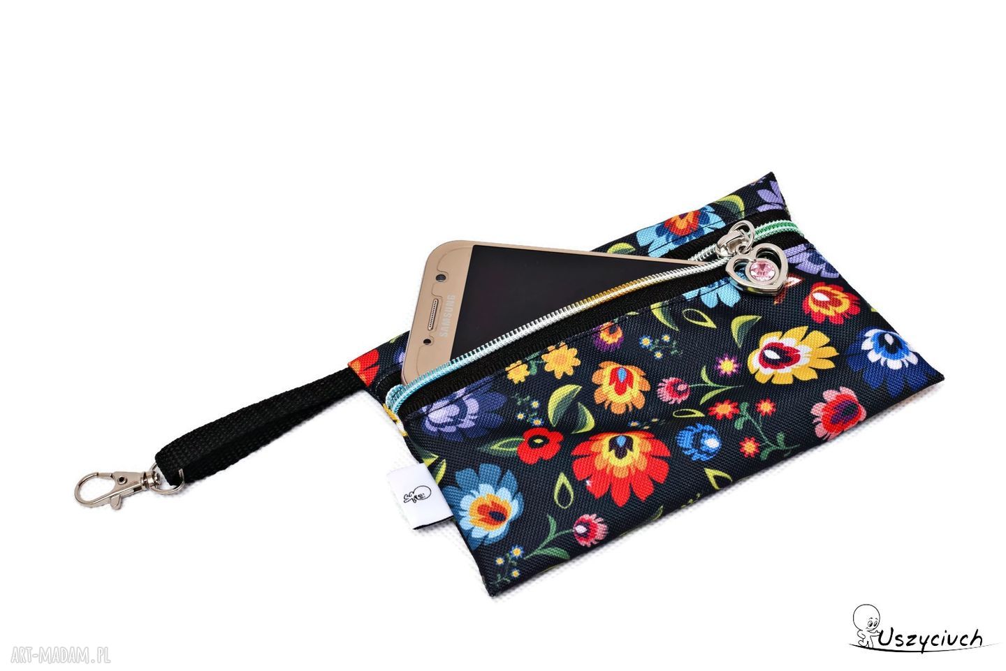 Wodoodporne etui na telefon i klucze w stylu Łowicz