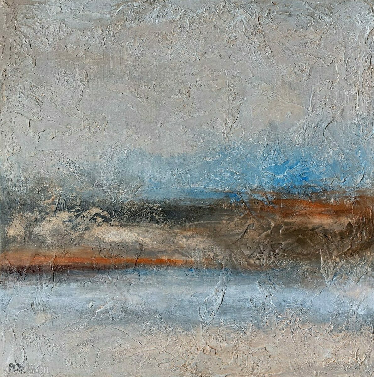 Ścieżki Wspomnień - obraz akrylowy 60x60 cm do salonu, kwadrat bez ramy