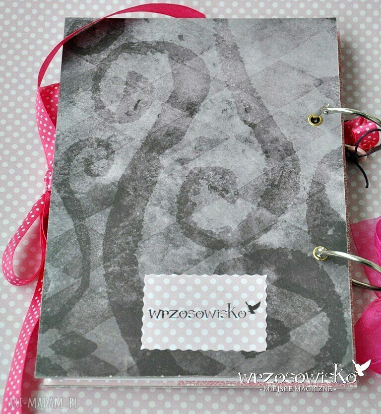 Wrzosowy Fartuszek Książka Kucharska Handmade