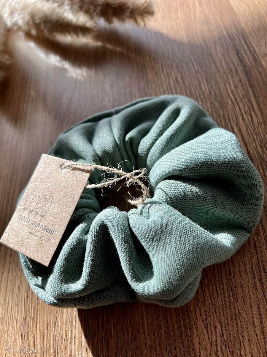 Scrunchie Zero Waste Mint Mood - miętowa gumka do włosów