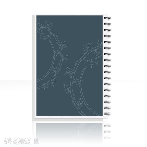 Notes A5 „Sczęście” - zielona okładka i spiralne spięcie