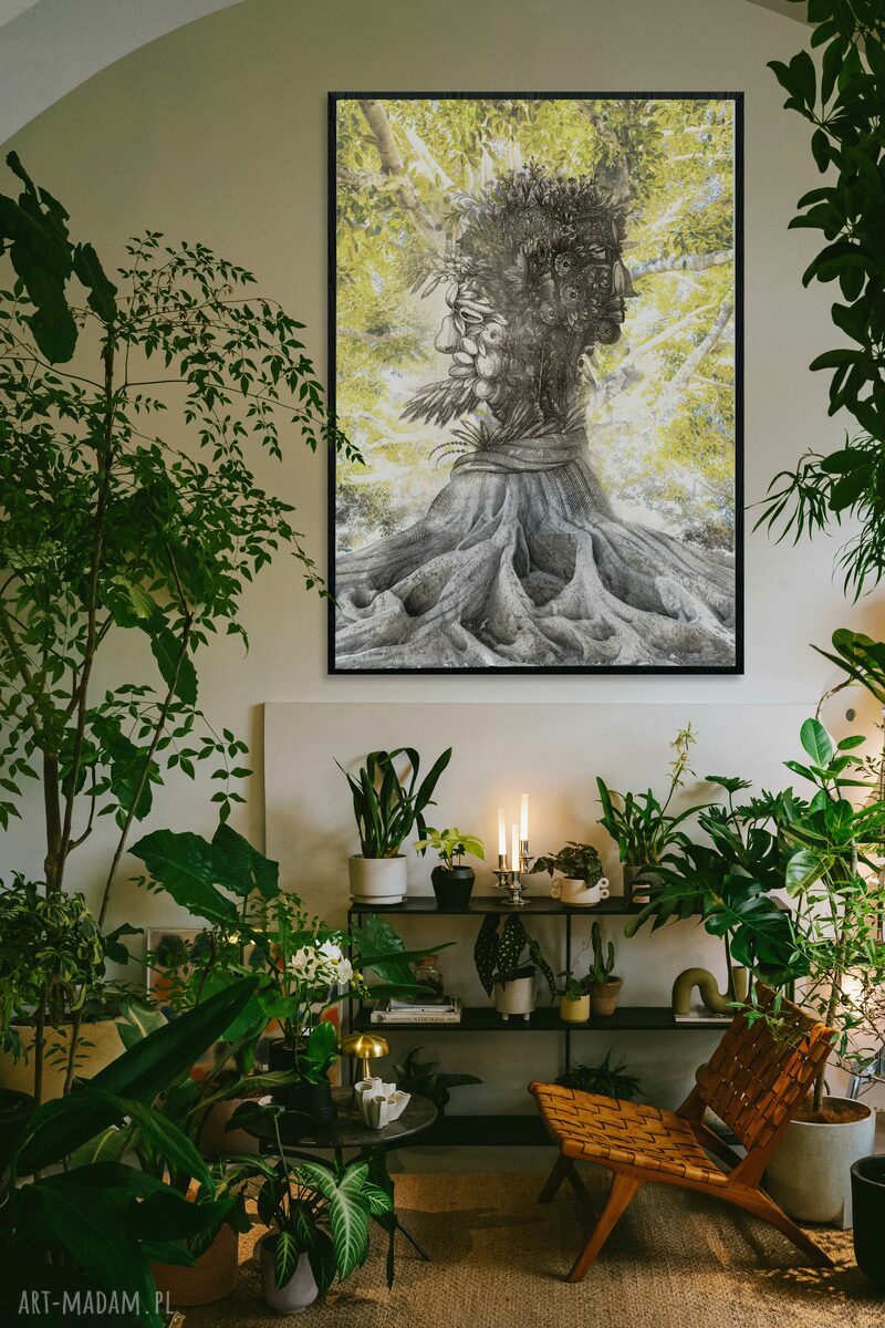 Grafika Seasons 50x70 cm - dekoracja ściany z motywem czterech pór roku