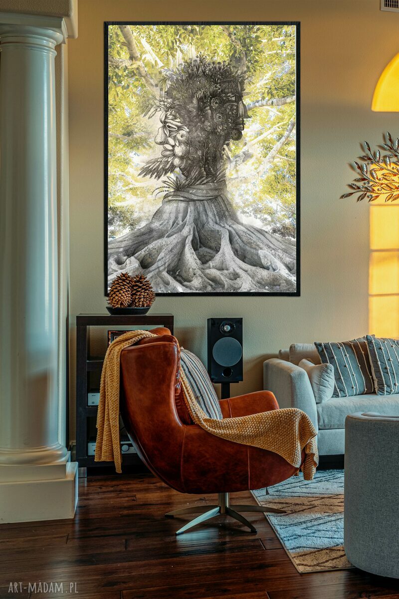 Grafika Seasons 50x70 cm - dekoracja ściany z motywem czterech pór roku