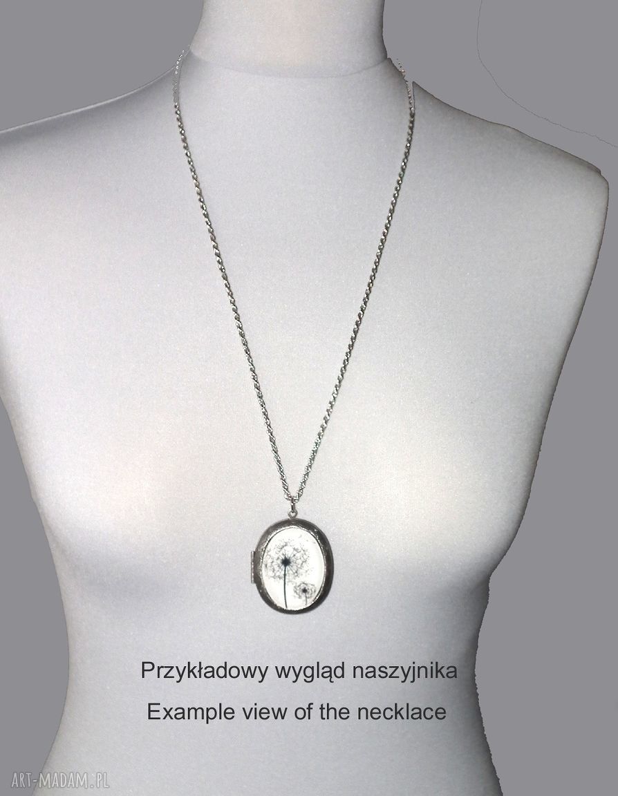 SEKRETNIK otwierany naszyjnik:: mandala
