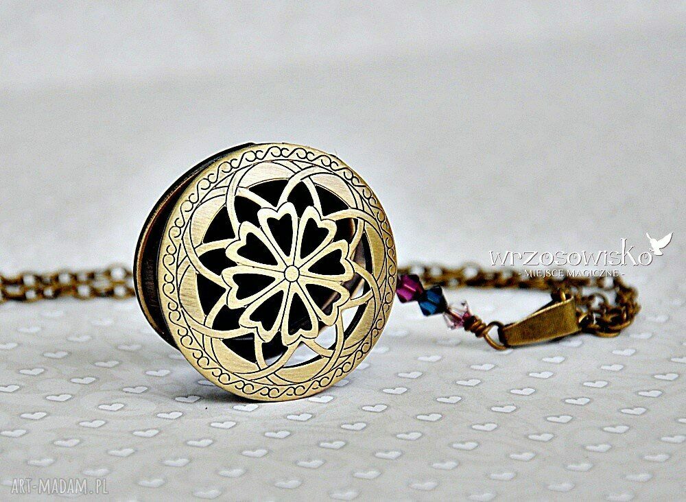 Sekretnik swarovskim wisior naszyjnik swarovski prezent skarby