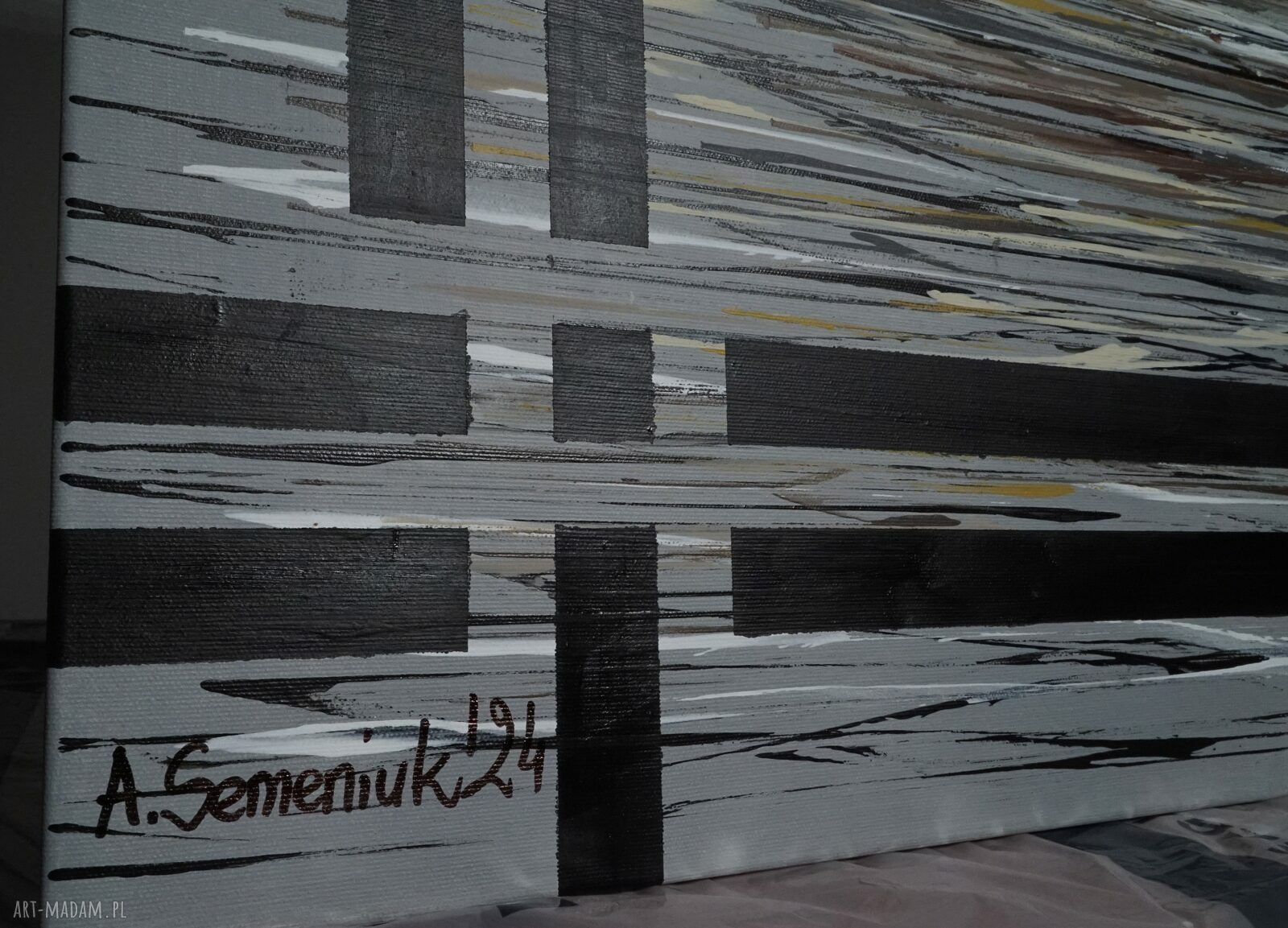Senne fragmenty 12 - akryl na płótnie 100x80 cm