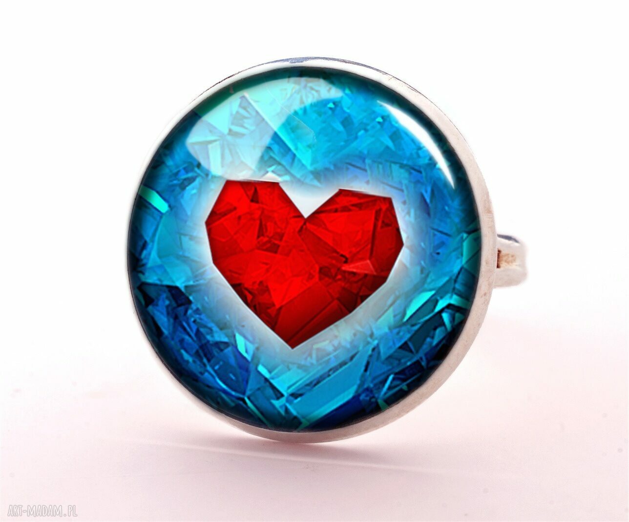 kolczyki: Serca Małe kolczyki wiszące Autorskie