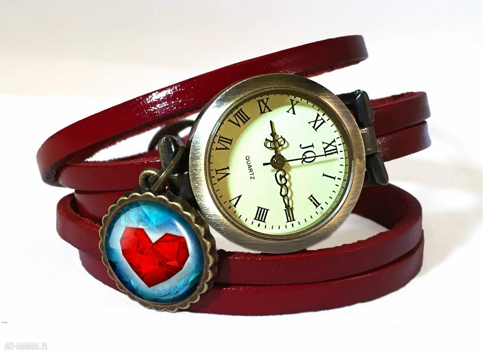 kolczyki: Serca Małe kolczyki wiszące Autorskie