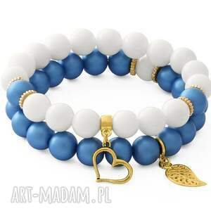 blue mat pearl & white jade with pendants lavoga