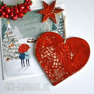 serce ceramiczne wooden love